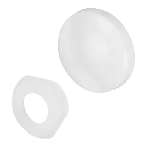 FORGEFIX SCREW COVER DOME CAPS WHITE - 25 PACK