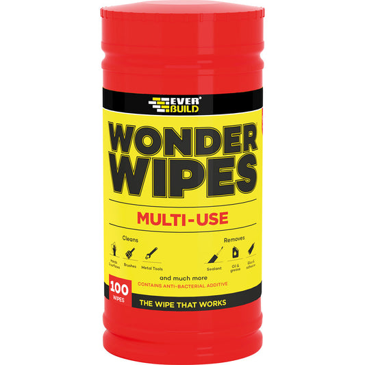 EVERBUILD WONDER WIPES TRADE TUB - 100 TUB