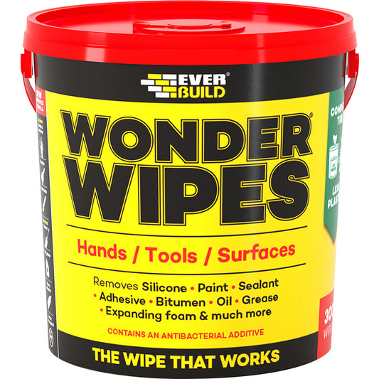 EVERBUILD GIANT WONDER WIPES TUB - 300 TUB