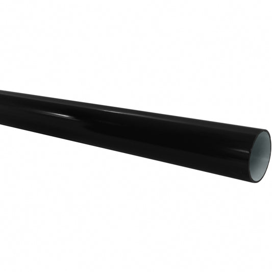 BLACK ROUND DOWNPIPE - 5.5 METRE