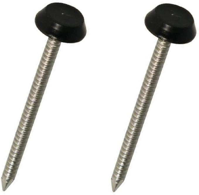 BLACK POLYTOPS STAINLESS PINS 40MM - 250 BOX