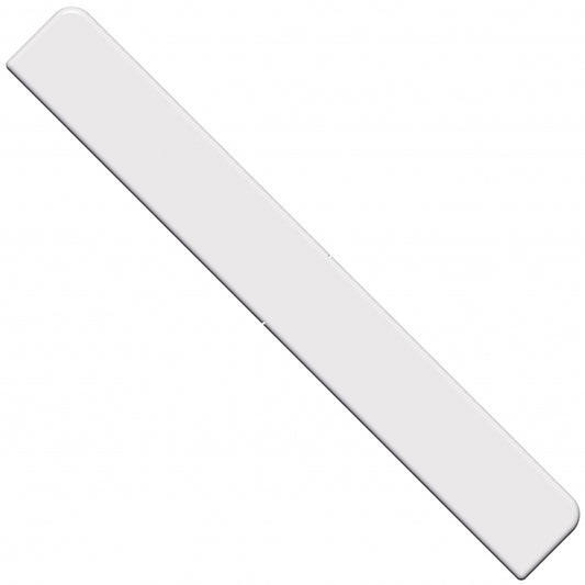 CAP END WHITE 10MM & 18MM FASCIA BOARD - 300MM