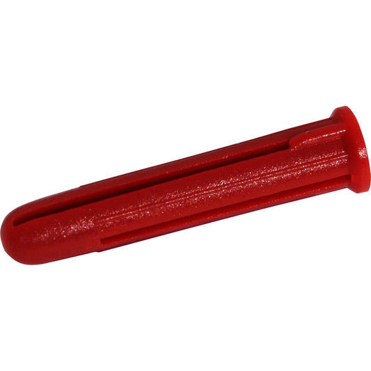 FORGEFIX RED EXPANSION WALL PLUGS - 100 PACK