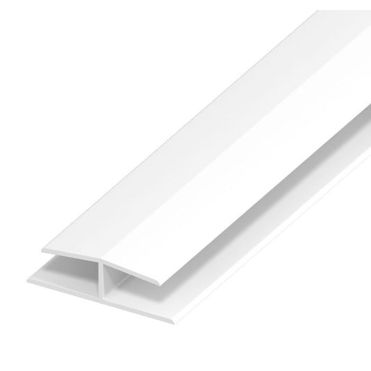 SOFFIT BOARD 'H' JOINT TRIM WHITE - 5 METRE