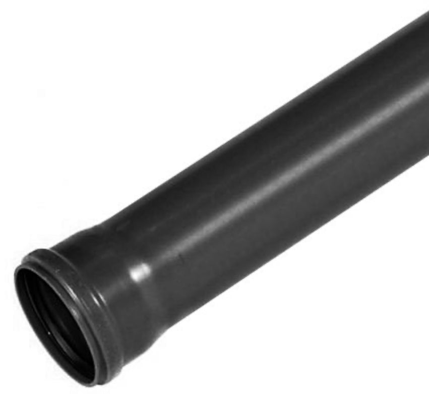 SOIL PIPE SINGLE SOCKET BLACK 3 METRE - 110MM