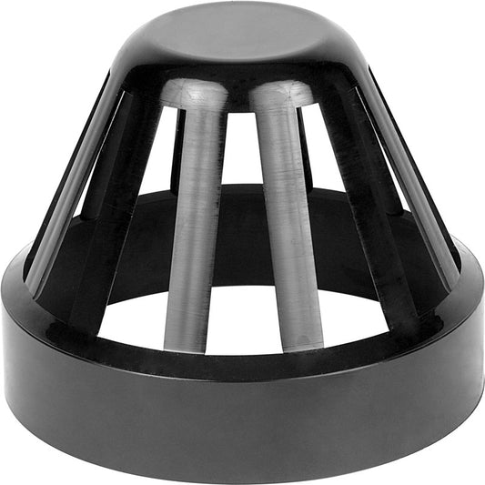 SOIL PIPE BIRD VENT COWL BLACK - 110MM