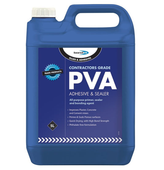 BOND-IT CONTRACTORS PVA ADHESIVE AND SEALER - 5 LITRE