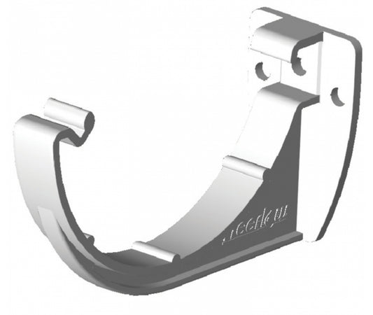 WHITE ROUND GUTTER BRACKET