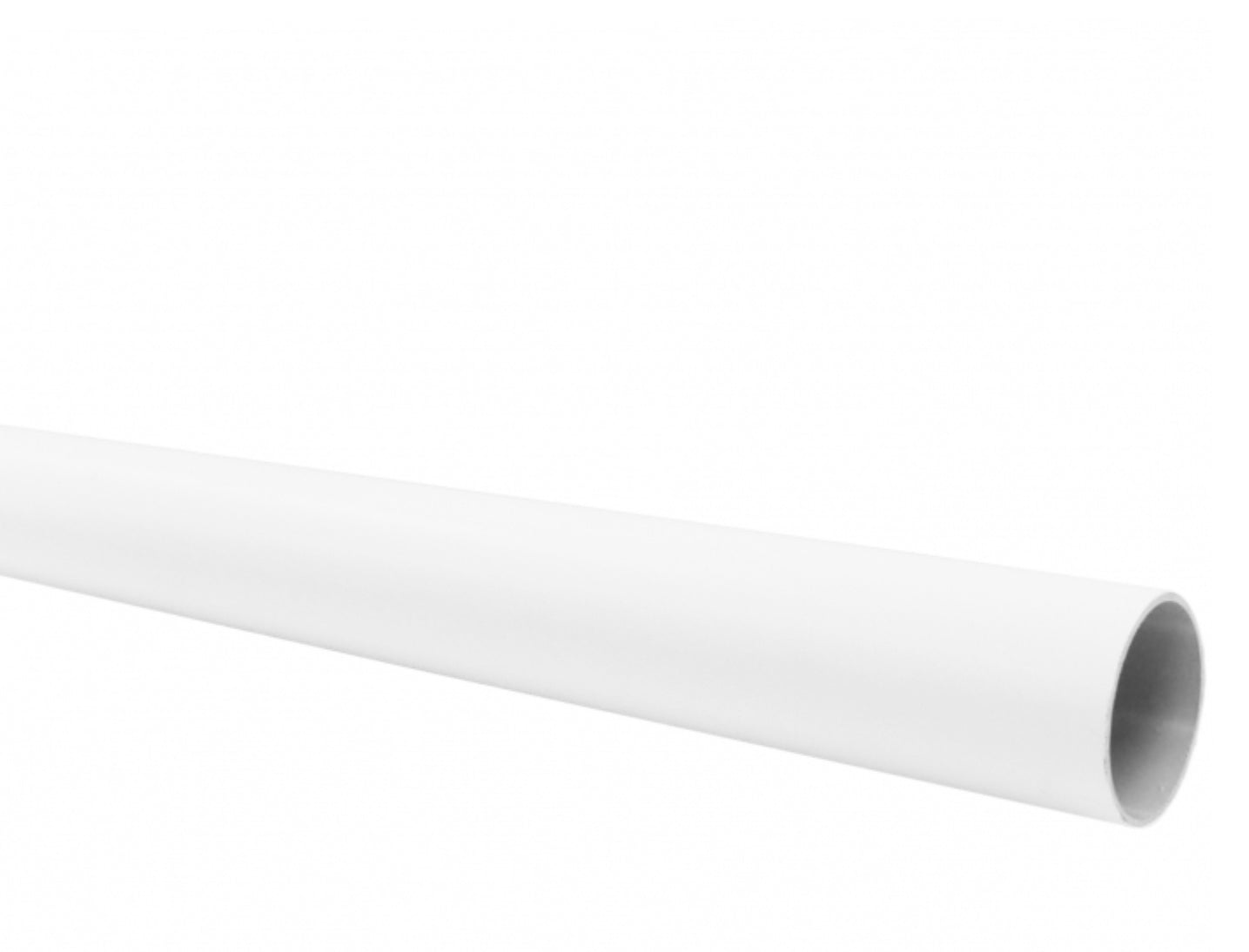 WHITE ROUND DOWNPIPE - 4 METRE