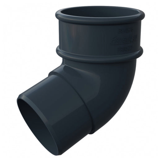 ANTHRACITE GREY ROUND DOWNPIPE OFFSET BEND - 112.5 DEGREE