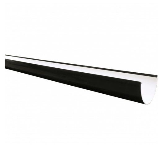 BLACK DEEPFLOW GUTTER - 4 METRE