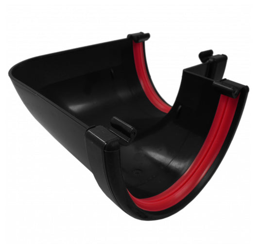 BLACK DEEPFLOW GUTTER ANGLE - 90 DEGREE