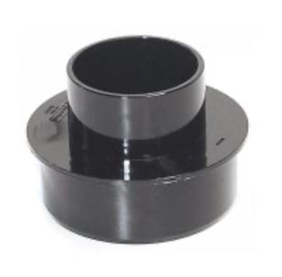 SOIL PIPE TO DOWNPIPE ROUND ADAPTOR BLACK - 68MM - 110MM