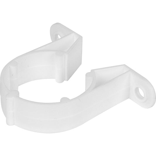 PUSH FIT / SOLVENT WELD WASTE PIPE WHITE CLIP - 32MM