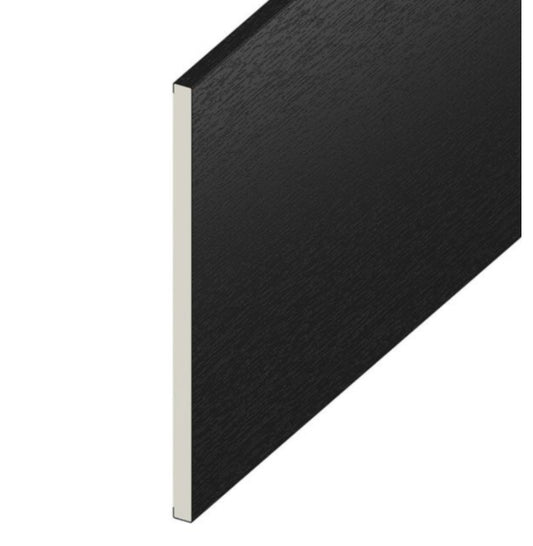 UTILITY FLATBOARD BLACK ASH WOODGRAIN 250MM - 5 METRE