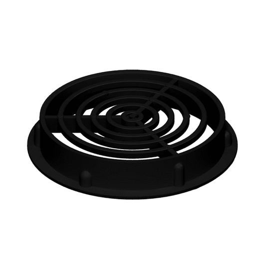 SOFFIT CIRCULAR VENT BLACK - 70MM