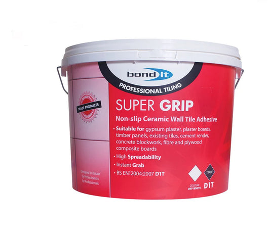 BOND-IT SUPER GRIP TILE ADHESIVE - 10 LITRE