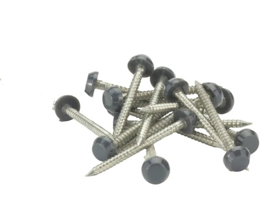 STAINLESS POLYTOP PINS ANTHRACITE GREY 30MM - 200 BOX