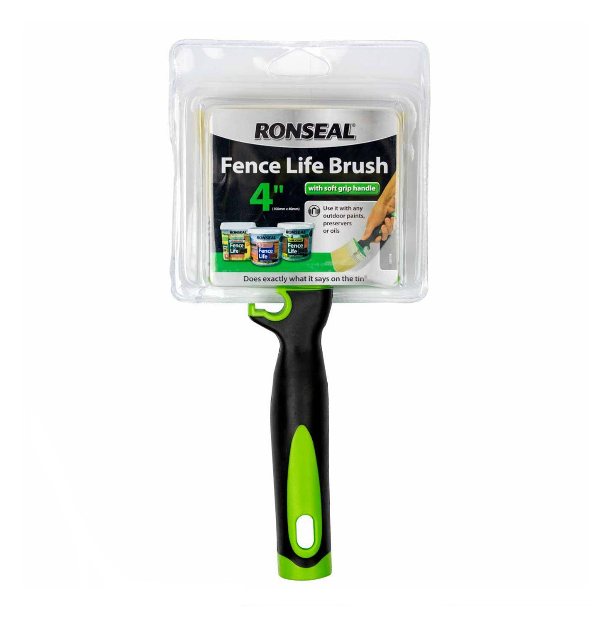 RONSEAL FENCE LIFE BRUSH SOFT GRIP - 100MM / 4IN