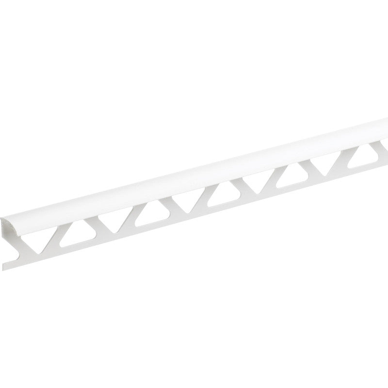 HOMELUX TILE TRIM PLASTIC WHITE - 6MM X 2.44 METRE