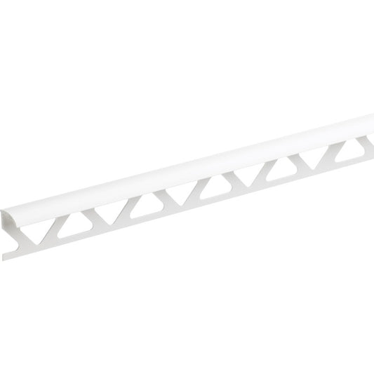 HOMELUX TILE TRIM PLASTIC WHITE - 9MM X 2.44 METRE