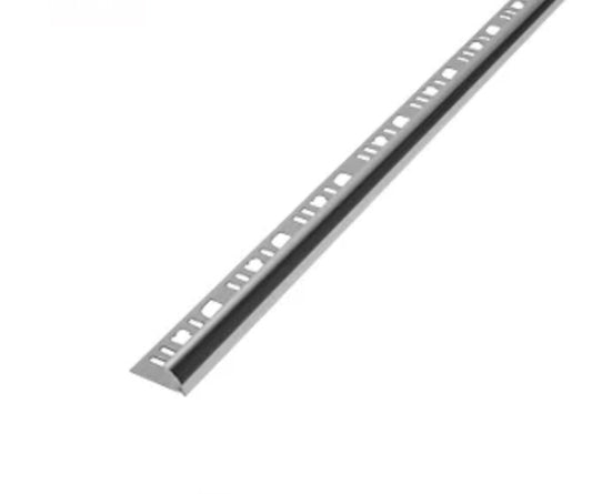 HOMELUX TILE TRIM ROUNDED ALUMINIUM 9MM X 2.50 METRE