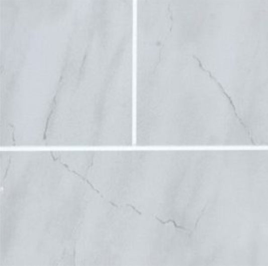 GEOPANEL 10MM PVC WIDE PANEL WHITE GLOSS TILE - 1 METRE X 2.4 METRE