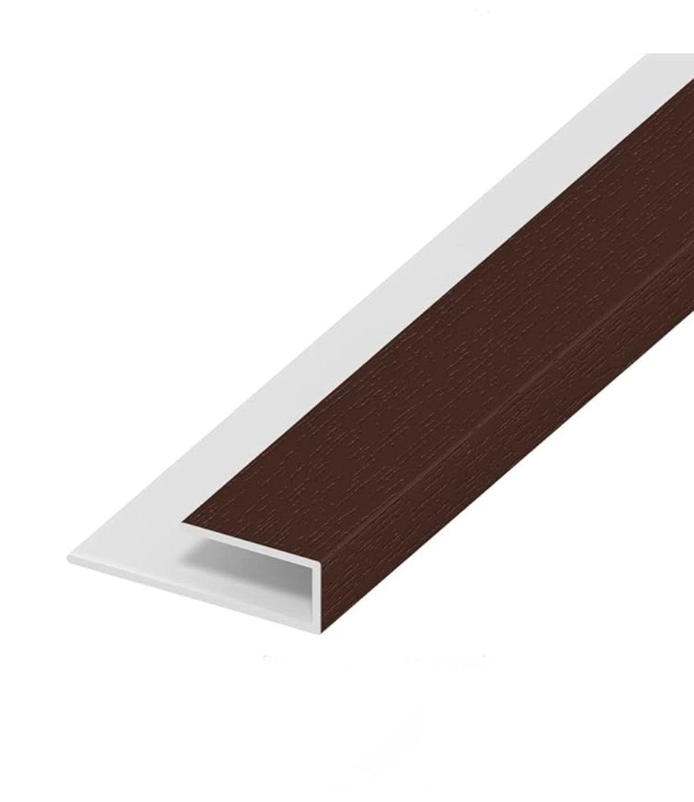 SOFFIT ROSEWOOD STARTER TRIM / U CHANNEL - 5 METRE