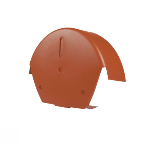 CROMAR UNIVERSAL DRY VERGE ROUND CENTRE CAP - TERRACOTTA