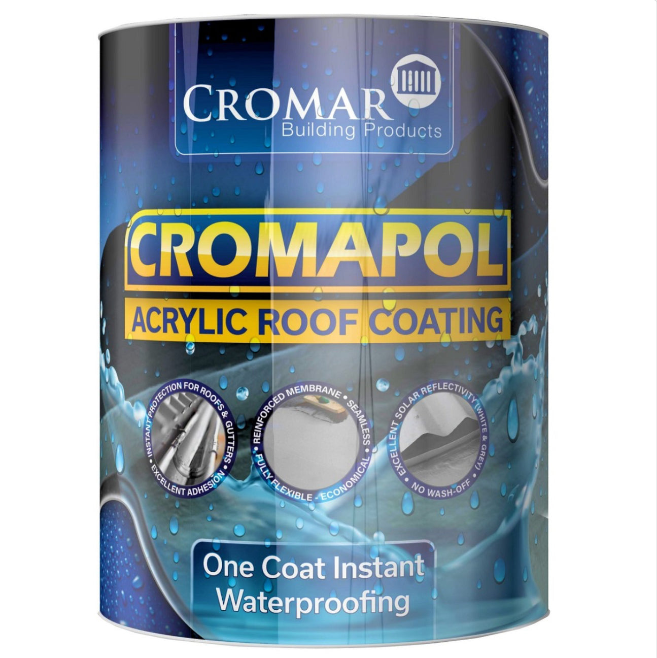 CROMAPOL ROOF COATING FIBER FREE OPAQUE - 5 KG