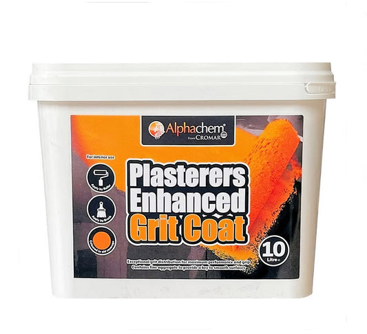 ALPHACHEM PLASTERERS ENHANCED ORANGE GRIT COAT - 10 LITRE