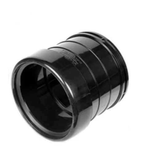 SOIL PIPE COUPLER SINGLE SOCKET BLACK - 110MM